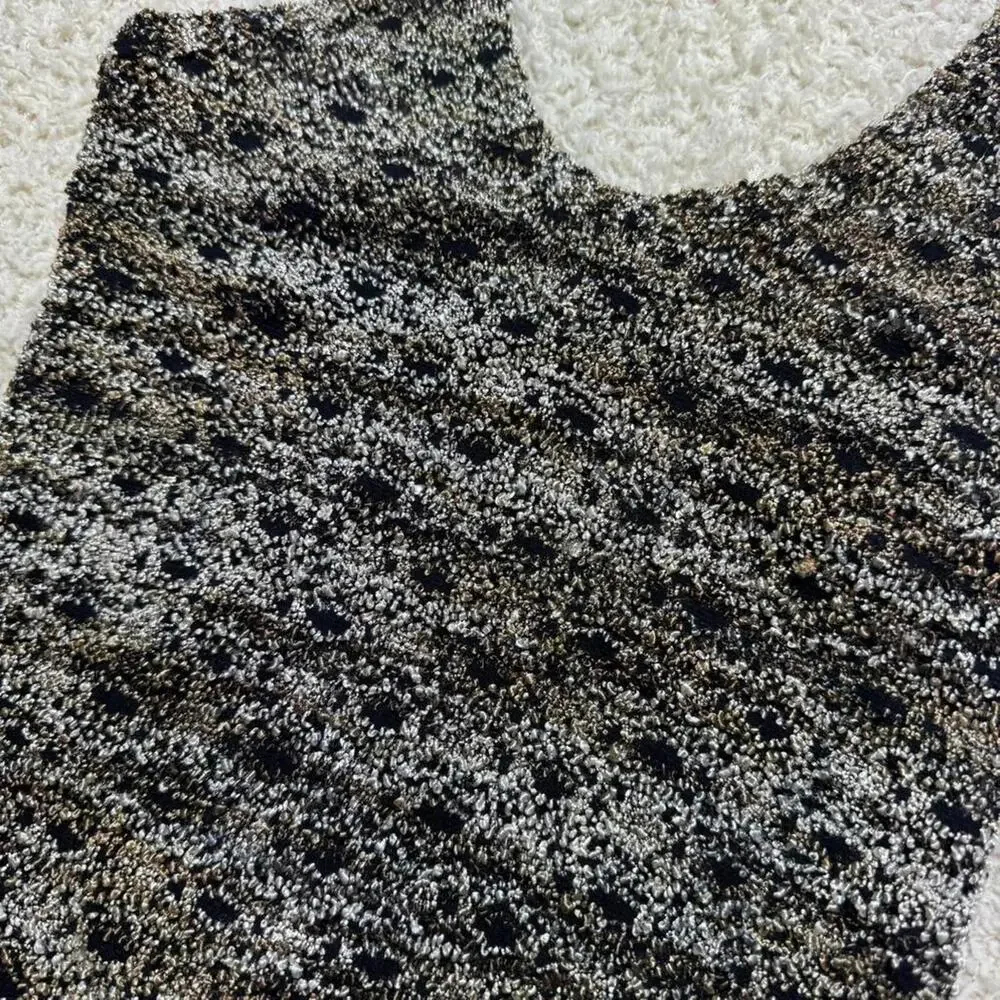 Vintage 1990's Y2K 579 Textured Stretch Halter Top XS NWT made in USA - Picture 3 of 7